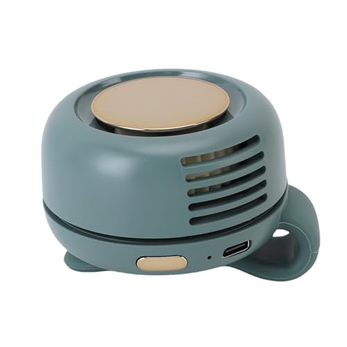 Fockety Tragbarer Gürtellüfter, USB wiederaufladbar, 3 Geschwindigkeitsstufen, Clip on Mini Bladeless Fan mit Gürtelhaken, leichte, leise und freihändige Ventilatoren für Outdoor (GREEN) von Fockety