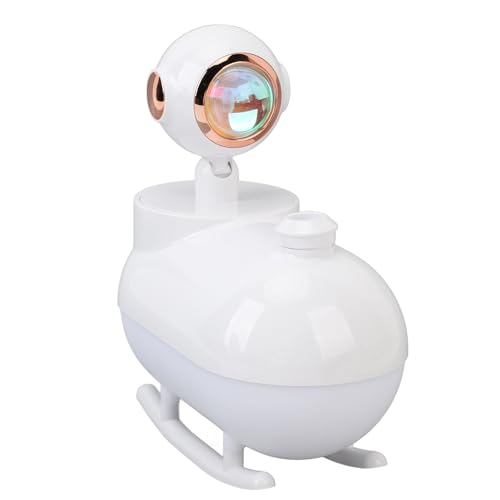 Fockety Tragbarer Luftbefeuchter, 300 Ml Leiser Mini-Luftbefeuchter Multifungionaler -Luftbefeuchter Effiziere Feuchtzigeupsversorgung Luftbefeuchter für Schlaftzimmer, Pflanzen, Pflanzen, (WHITE) von Fockety
