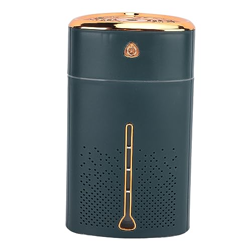 Fockety Tragbarer Mini-Luftbeeuchter, 1000ml Kleiner Kühler Nebel-Lufftbefeuchter Mit Nachtlicht, 4 Gear USB Ruhige Persönliche Desktop Luftbeeuchter für Baby-Schmier, Reisen, Büro, Haus (GREEN) von Fockety