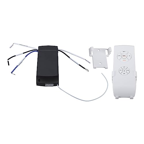 Fockety Universal Deckenventilator Fernbedienungs Kit, 3 in 1 Geschwindigkeit, Licht und Timing Wireless Fernbedienung und Empfänger für Deckenventilator Lampe, Light Fan Controller von Fockety