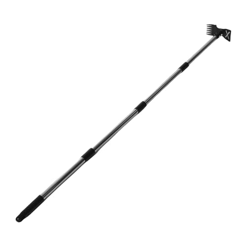 Fockety Unkrautzieher mit langem Griff, 60 Zoll manuelles Unkrautentfernungswerkzeug, 2-in-1-Hand-Unkrautrechen und Gartenhacke mit 6 Krallen, 3-teiliges Stangendesign, für Hof Fockety Unkrautzieher mit langem Griff, 60 Zoll manuelles Unkrautentfernungswerkzeug, 2-in-1-Hand-Unkrautrechen und Gartenhacke mit 6 Krallen, 3-teiliges Stangendesign, für Hof von Fockety