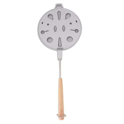 Fockety Walnuss -Keksschimmelhersteller, 12 Löcher Aluminiumlegierung Oreshki Schimmelblumenform Keks Backform für Küchengasherd (SILVER) von Fockety