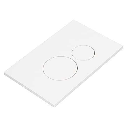 Fockety Weißer Toilettenspülknopf, Einfach Zu Installierender Toilettenknopf, Rund, Leicht Zu Reinigen, Ersetzter Toiltentsspülknopf MIT Freckten Säulen für Badetzimmer von Fockety