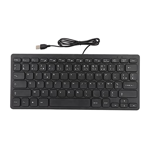 Fockety Wired Tastatur, 78 Taste PC Computer Laptop USB Kabeltastatur, Stumme Ultra -Dünn -Kabel - -USB -Schnittstelle Plug and Play Desktop Computer Kleine Sprache Tastatur von Fockety