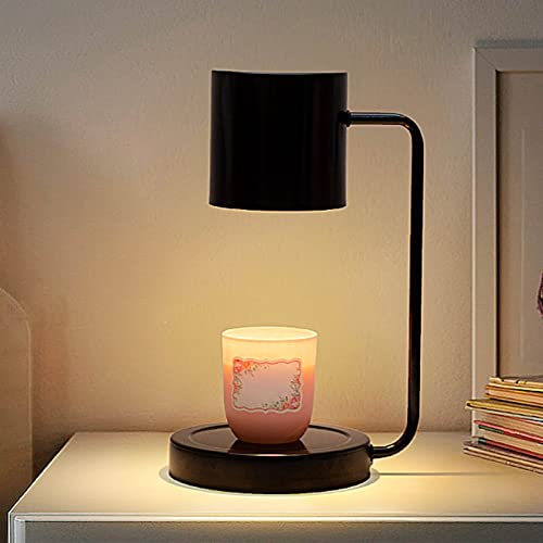 Kerzenwärmer, Stufenlos Dimmbare Elektronische Kerzenlampe, Exquisite Form für Schlafzimmer (Schwarz) von Fockety