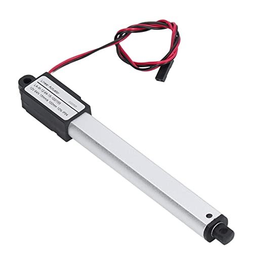 Linearantrieb, 12 V Mini Electric Wasserdichter Linearantrieb mit Endschaltern Montagehalterungen, Maximum Force 64N Micro Linear Actuator für Elektrische Türöffner Fensteröffner(100 mm) von Fockety