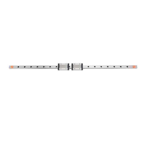 Linearschiene, MGN12 600mm 2 Schwarze Gleitblöcke 4 Punkt Hochfeste Linearführungsschiene Glatt Geräuschfrei Lineargleitschiene für 3D Drucker, CNC Maschine von Fockety