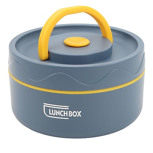 Lunchbox, 304 Edelstahl, Breite Öffnung, Auslaufsicher, Isolierter Lunchbehälter, Thermo-Lunchbox für Warme Speisen, Tragbare Frischhaltedosen mit Deckel für Küche (Isolierter von Fockety
