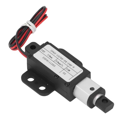 Mini Electric Linear Actuator, 24 V DC 10 Mm Hub 20n 30 Mm/s Geschwindigkeit Linear Bewegung Aktuator, Wasserdichte Mikro -Linearantrieb für Schränke, Fensteröffner, Robotik von Fockety
