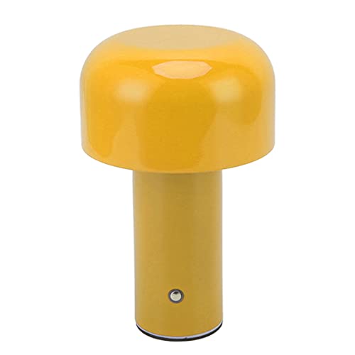 Pilz Lampe, USB Aufladung LED Nachttischlampe kleine dekorative Touch Tischlampe mit 3 Farbmodi, kleines dekoratives Nachtlicht für Schlafzimmer Home Decor Frauen Baby Kinder Gesch (Gold-gelb) von Fockety
