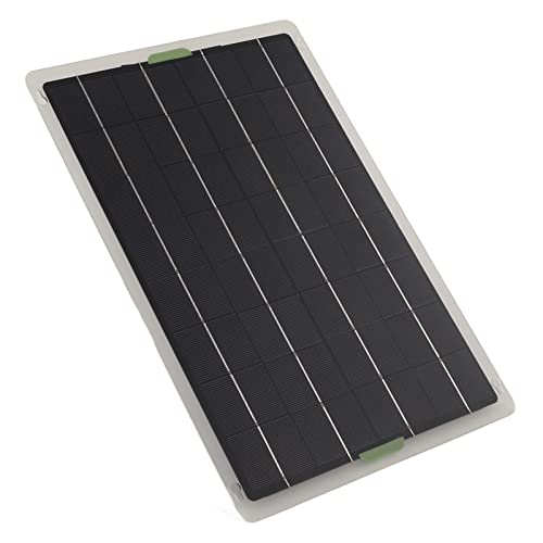 Solar Erhaltungsladegerät, 20W 12V Solarpanel Autobatterieladegerät, Tragbares Solarbatterieladegerät und Erhaltungsstrom-Backup-Kit mit Batterieclip-Adapter für Auto, Wohnmobil, Boot, Automobil von Fockety