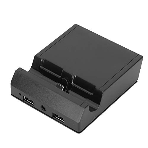 Switch-Dockingstation für Fernseher, Tragbar 2.0A-Version HDMI-TV-Adapter-Ladegerät-Set, Nintendo-Switch Austausch des Tragbaren Docks, Unterstützt USB 3.0, 3,5-mm-Schnittstelle von Fockety