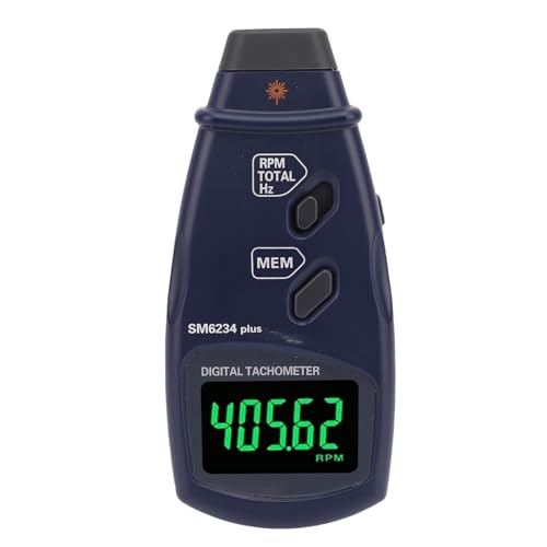 Tachometer Tachometer Digitaler Tachometer, 2 in 1 Tachometer LCD -Rotationsmesser Niedriger Spannungs -RPM -Messgerät für Kleine Motor von Fockety