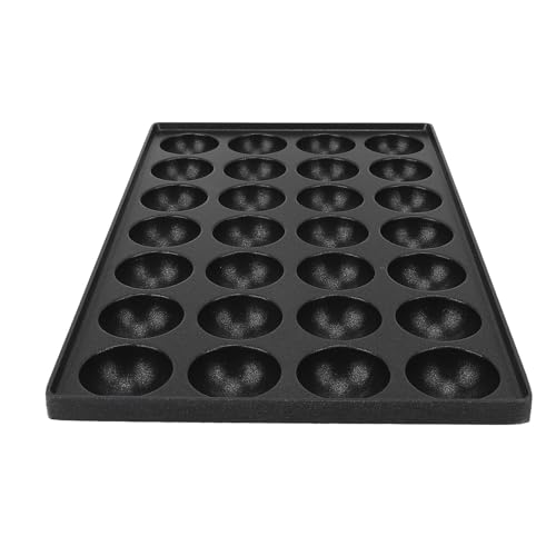 Fockety Takoyaki-Maker, Aluminium 28-Loch-Pfanne mit Antihaftbeschichtung, Bequem zu verwenden, Modern, Schwarz Fockety Takoyaki-Maker, Aluminium 28-Loch-Pfanne mit Antihaftbeschichtung, Bequem zu verwenden, Modern, Schwarz von Fockety