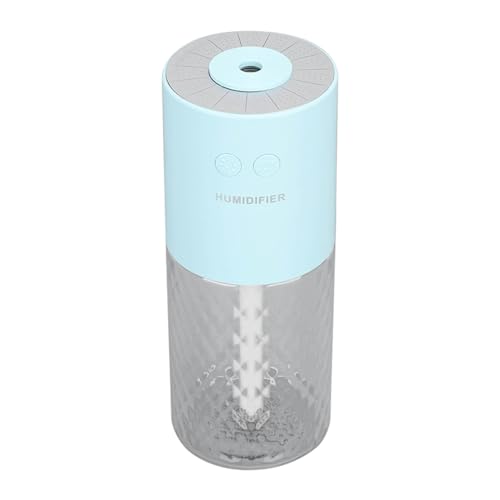 Tragbarer Mini-Luftbefeuchter, Extrem Leise 200 Ml Schreibtisch-Luftbefeuchter Tragbarer Luftbefeuchter Auto-Luftbefeuchter Kleiner Luftbefeuchter Luftbefeuchter mit Kühlem Nebel von Fockety
