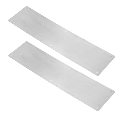 Tür-Trittplatte, 2 Stück 16 X 4 Zoll Edelstahl-Trittplatten für Innen- und Außentüren, Kratzfester Türschutz, Tür-Trittplatte, Verhindert Tritte der Tür Tür-Trittplatte, 2 Stück 16 X 4 Zoll Edelstahl-Trittplatten für Innen- und Außentüren, Kratzfester Türschutz, Tür-Trittplatte, Verhindert Tritte der Tür von Fockety