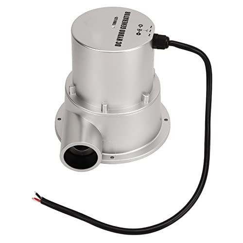 Wasserturbinen-Generator, Permanentmagnet bürstenloser Motor Fernsteuerung Wasser Hydro Generator 12V 24V Batterieaufladung Micro Hydroelectric Generator für Garten (SJ18C) von Fockety