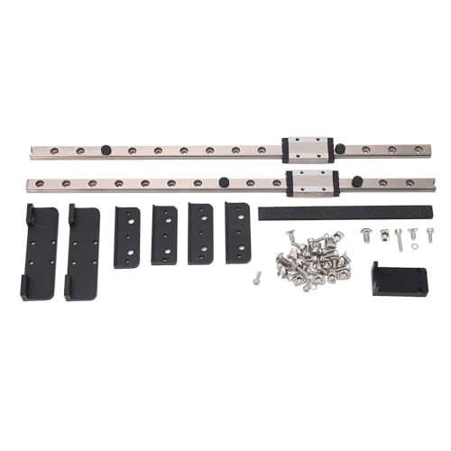 Y-Achsen-Linearschienenführung, 2 Stück 3D-Drucker-Linearführungsschiene mit 6 Stück Schlittenblock, Linearbewegungs-Gleitschienen für Neptune 3 Pro 4, für Ender 3 Pro V2 S1 S1 Pro von Fockety