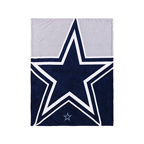 FOCO Dallas Cowboys NFL Supreme Slumber Plush Throw Decke - Stück von FOCO