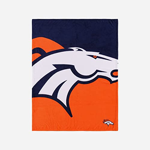 Foco Denver Broncos NFL Supreme Slumber Plush Throw Decke - Stück von Foco