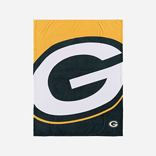 Foco Green Bay Packers NFL Supreme Slumber Plush Throw Decke - Stück von Foco