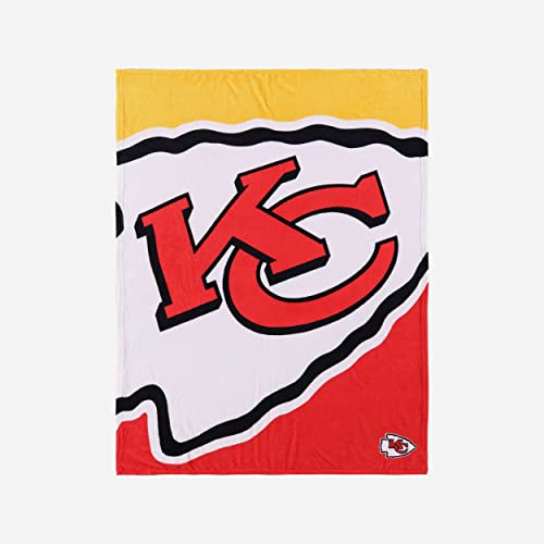 Foco Kansas City Chiefs NFL Supreme Slumber Plush Throw Decke - Stück von Foco