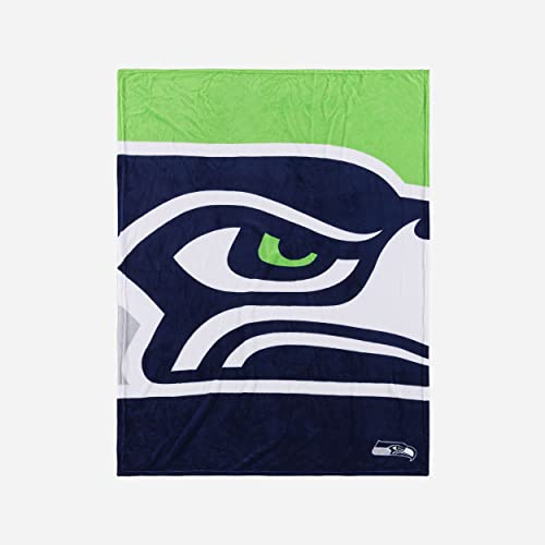 Foco Seattle Seahawks NFL Supreme Slumber Plush Throw Decke - Stück von Foco