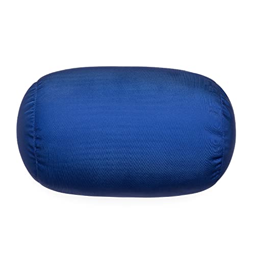Focustree Squish Bean Bed Mikroperlen-Kissen, Nackenrolle, Körperkissen, glatt, kühl, Stoff, Nacken- und Rückenstütze, Reisekissen, lustige Farben (Marineblau) von Focustree