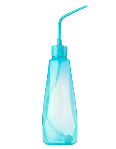 Fodattm 480 ml Kunststoff Sukkulenten Gießkanne Flasche mit weichem Schlauch und Ball Form Saugkopf Bend Mund Squeeze Flasche Mikro-Landschaft Bewässerungswerkzeuge Versorgung (blau) von Fodattm