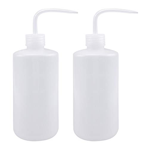 2 Stück 500 ml Gießflasche, Kunststoff Pflanzen Blumen Giesskanne, Transpartent Quetschflaschen Spritzflasche Waschflasche mit schmalem Mund von Fodlon