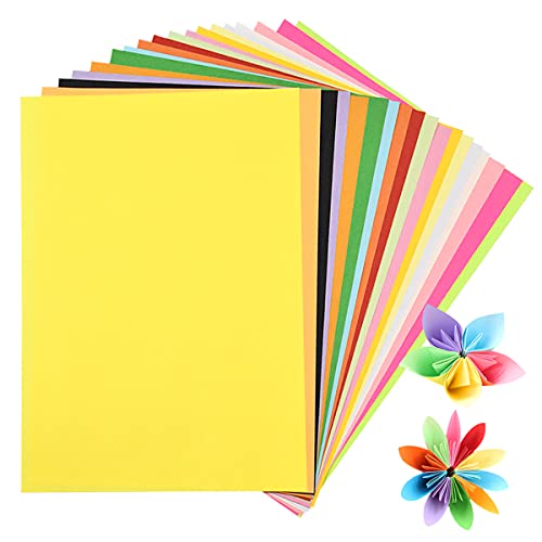 200 Blatt A4 Buntpapier Farbigen, 20 Farben A4 Kopierpapier, 80gsm Farbige Origami Papier, Buntes Tonpapier Bastelpapier für Kinder Basteln DIY Kunst Handwerk von Fodlon