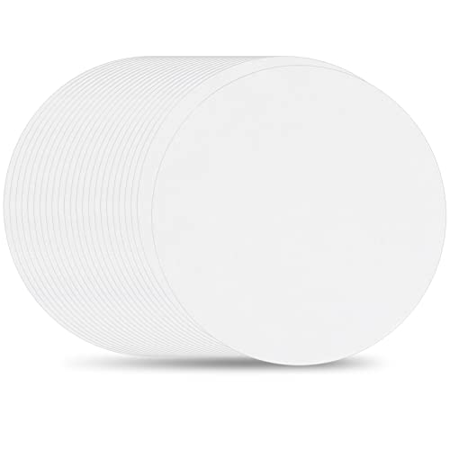 500 Blatt Rund Burger Papier, 11,5cm Pergamentpapier Backpaper Luftfritteuse Weiß, Antihaft Dim Sum Papier, Hamburger Patty Papier Fettdicht, Bambus Dampfpapier für Dämpfkorb Ofen Air Fryer (11,5cm) von Fodlon