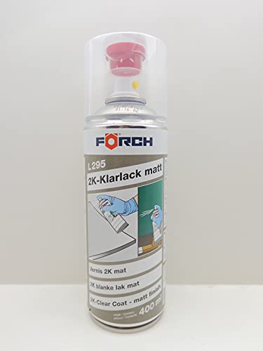 Förch 2K KLARLACK MATT LACK SPRAYDOSE DOSE KRAFTSTOFF BESTÄNDIG 400ML (1) von Förch
