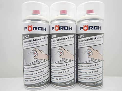 FORCH 4 in 1 RAL 1015 HELLELFENBEIN DICKSCHICHTLACK LACK SPRAY SPRAYDOSE 400ML (3) von FORCH