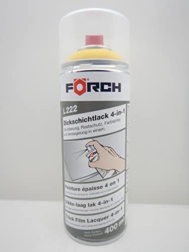 FORCH 4 in 1 RAL 1021 RAPSGELB GELB DICKSCHICHTLACK LACK SPRAY SPRAYDOSE 400ML (1) von FORCH