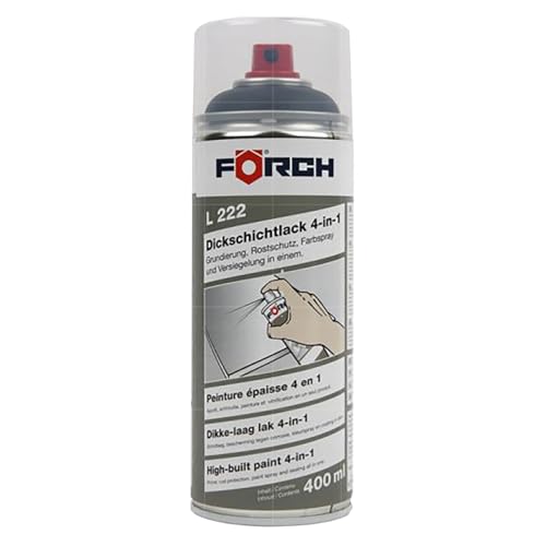 FORCH 4 in 1 RAL 1021 RAPSGELB GELB DICKSCHICHTLACK LACK SPRAY SPRAYDOSE 400ML (1) von Förch