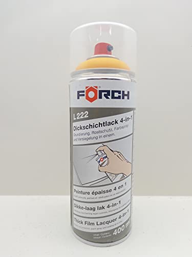 FORCH 4 in 1 RAL 1028 MELONENGELB GELB DICKSCHICHTLACK LACK SPRAY SPRAYDOSE 400ML (1) von Forch
