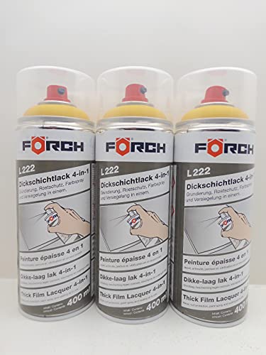 Förch 4 in 1 RAL 1032 GINSTERGELB GELB DICKSCHICHTLACK LACK SPRAY SPRAYDOSE 400ML (3) von Förch
