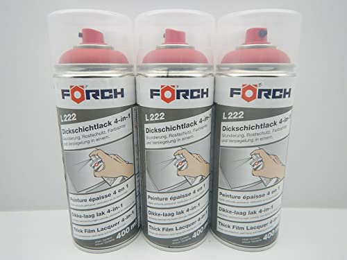 FORCH 4 in 1 RAL 3003 RUBINROT ROT DICKSCHICHTLACK LACK SPRAY SPRAYDOSE 400ML (3) von FORCH