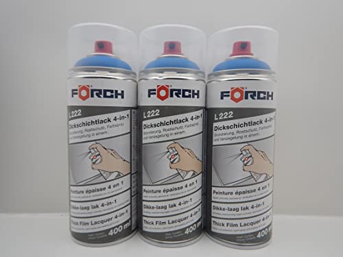 FORCH 4 in 1 RAL 5017 VERKEHRSBLAU BLAU DICKSCHICHTLACK LACK SPRAY SPRAYDOSE 400ML (3) von FORCH