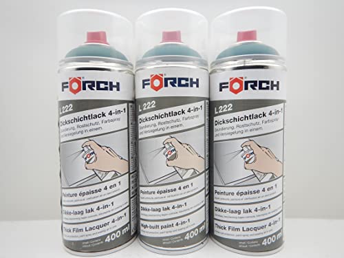 Förch 4 in 1 RAL 6005 MOOSGRÜN GRÜN DICKSCHICKTLACK LACK SPRAY SPRAYDOSE 400ML (3) von FORCH