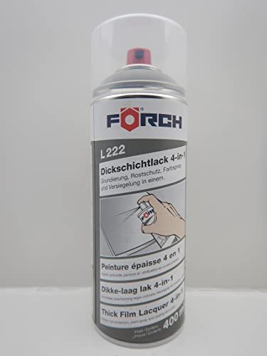 Förch 4 in 1 RAL 7030 STEINGRAU GRAU DICKSCHICHTLACK LACK SPRAY SPRAYDOSE 400ML (1) von Förch