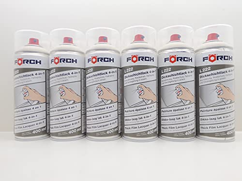 Förch 4 in 1 RAL 9002 GRAUWEISS WEISS GRAU DICKSCHICHTLACK LACK SPRAY SPRAYDOSE 400ML (6) von Förch
