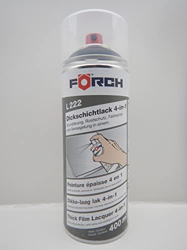 FORCH 4 in 1 RAL 9005 SCHWARZ DICKSCHICHTLACK LACK SPRAY SPRAYDOSE 400ML (1) von FORCH