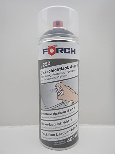 Förch 4 in 1 RAL 9005 SCHWARZ DICKSCHICHTLACK LACK SPRAY SPRAYDOSE 400ML (1) von Förch