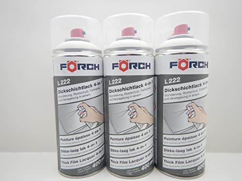 Förch 4 in 1 RAL 9010 WEIß DICKSCHICHTLACK LACK LACKSPRAY SPRAY SPRAYDOSE 400ML (3) von Förch