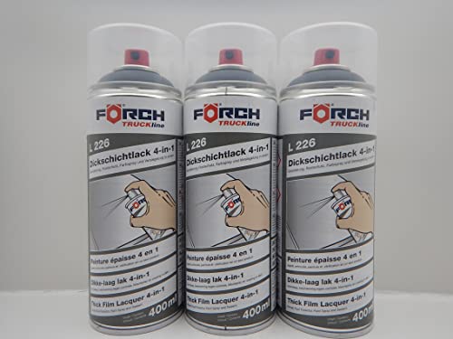 FORCH 4 in 1 RAL DB 7350 NOVAGRAU GRAU DICKSCHICHTLACK LACK SPRAY SPRAYDOSE 400ML (3) von FORCH