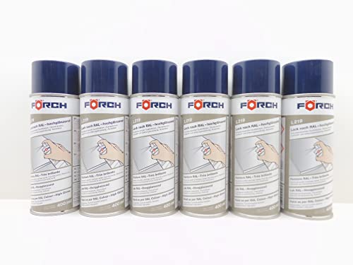 FARBE STAHLBLAU BLAU RAL 5011 LACK LACKSPRAY SPRAY SPRAYDOSE 400ML (6) von Förch