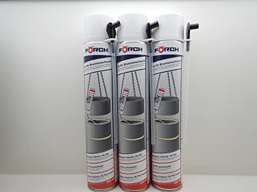 FÖRCH 1K PU BRUNNENSCHAUM SCHACHT BAUSCHAUM SCHAUM 750ML (3) von FORCH
