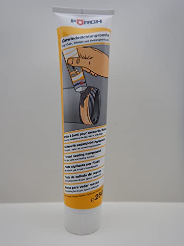 FÖRCH GEWINDEDICHTPASTE PASTE GEWINDE GAS WASSER UND HEIZUNGSANLAGEN 250ML (1) von Förch